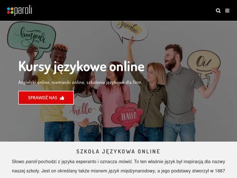 Paroli.pl - szkoła językowa online