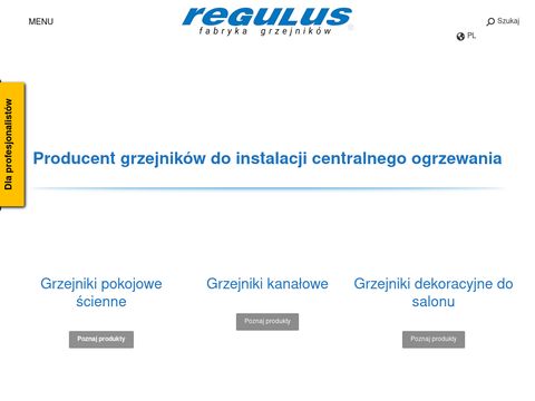 Regulus.com.pl - grzejniki miedziano-aluminiowe