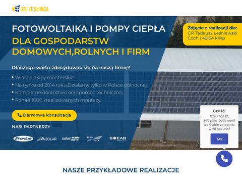 Ozezeslonca.pl - fotowoltaika dla rolnictwa
