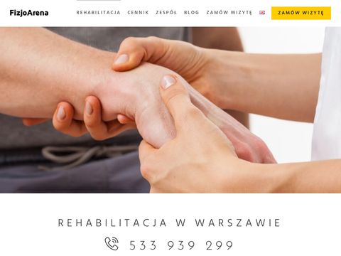 Fizjoarena.pl rehabilitacja Warszawa