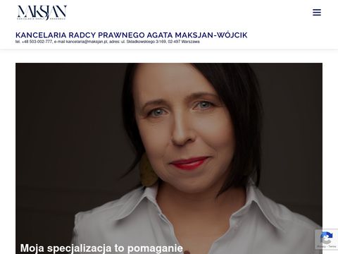 Maksjan.pl kancelaria radcy prawnego