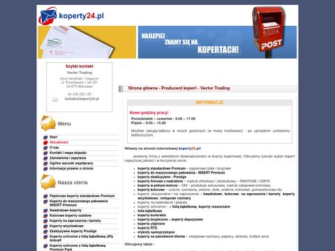 Koperty24.pl producent kopert