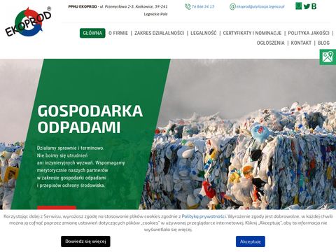 Ekoprod utylizacja odpadów Legnica