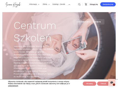 Iwonakozak.pl kursy kosmetologii estetycznej