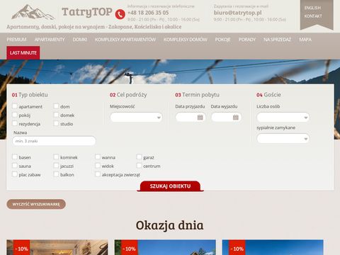 Tatrytop.pl - apartamenty w centrum Zakopanego