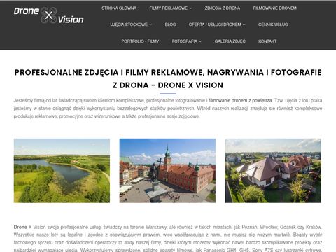 Drone X Vision - filmy i zdjęcia z drona