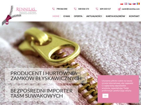 Rennilas.com - producent zamków błyskawicznych