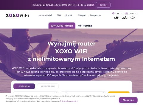 Xoxowifi.com internet za granicą
