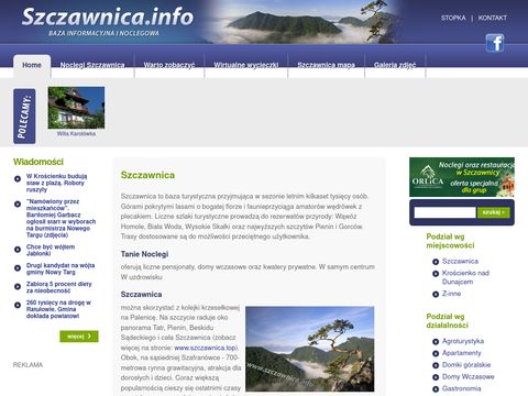 Szczawnica.info - baza noclegowa