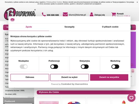 Biurwa.pl artykuły biurowe - sklep papierniczy