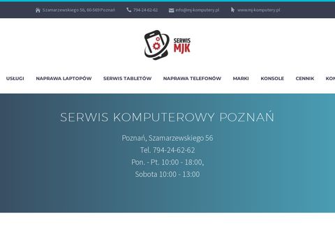 MJ Komputery naprawa laptopów Poznań