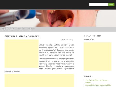Migdalki.net.pl - wycinanie migdałków u dzieci