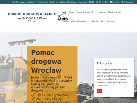 Jarex - pomoc drogowa tir Wrocław
