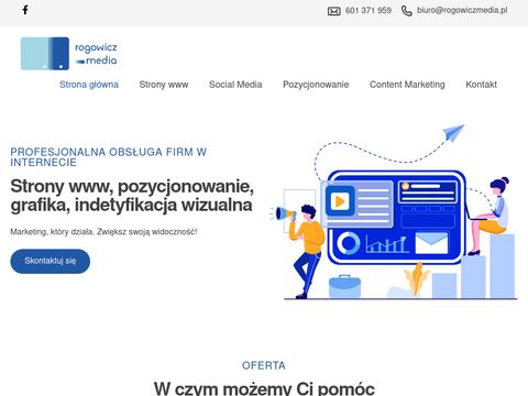 Rogowiczmedia.pl tworzenie stron, pozycjonowanie