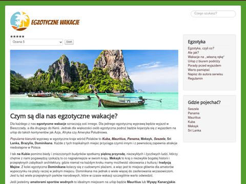 Egzotycznie.com.pl wczasy - przewodnik po krajach