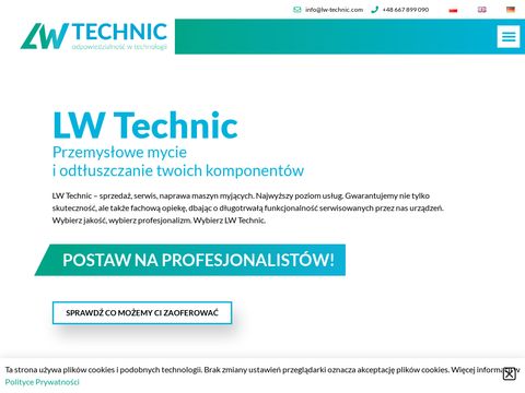 LW Technic - przemysłowe mycie