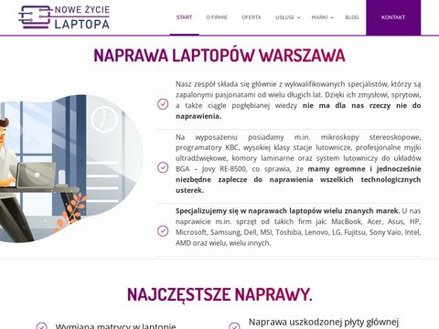 Nowezycielaptopa.pl serwis