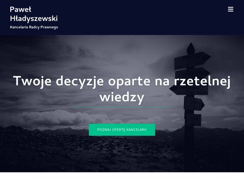Kancelariahladyszewski.pl radcy prawnego