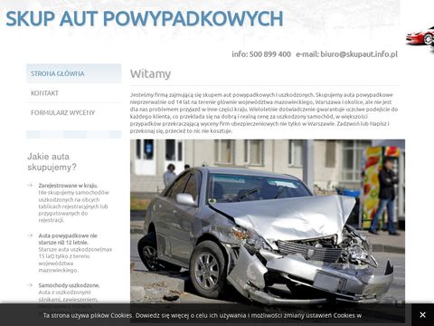 Skupaut.info.pl powypadkowych w Warszawie
