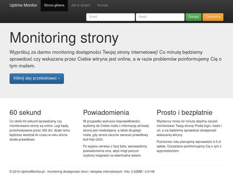 Uptimemonitor.pl - monitoring stron