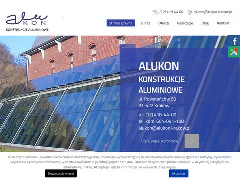 Alukon.krakow.pl - konstrukcje aluminiowe
