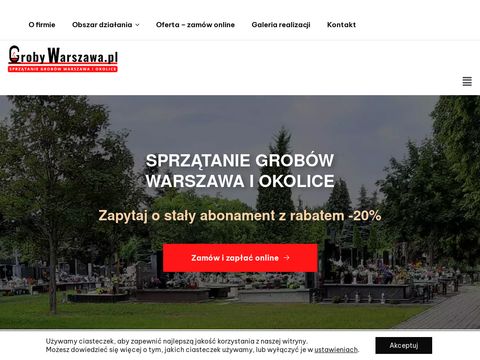 GrobyWarszawa.pl sprzątanie grobów Warszawa