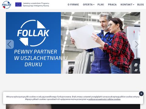 Follak.com.pl Uszlachetnianie druku, lakierowanie