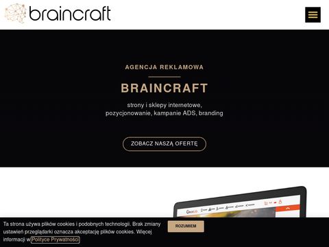 Agencja Reklamowa BrainCraft Zabrze strony www