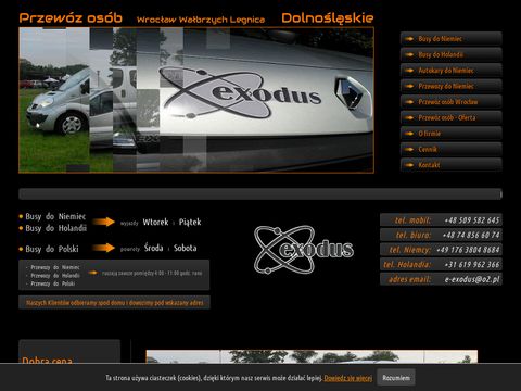 Exodusinfo.eu - autokary do Niemiec