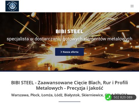 Bibi Steel - spawanie stali - cięcie laserem