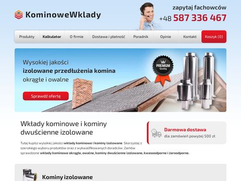 Kominowewklady.pl - kominy stalowe