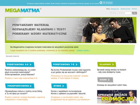 MegaMatma.pl to największa baza wiedzy matematycznej w sieci