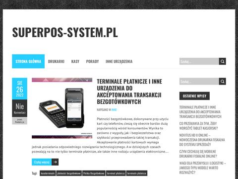 Superpos-system.pl - opisy kas i drukarek dla firm