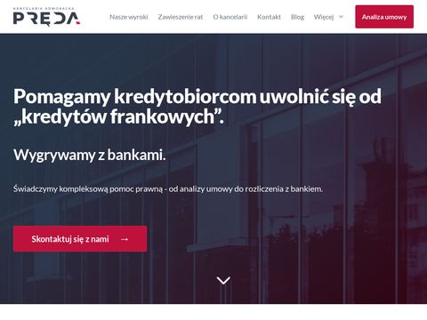 Preda.info - kredyty we frankach kancelaria
