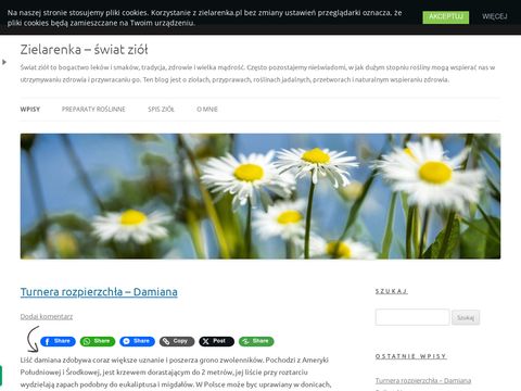Zielarenka.pl blog o ziołach, ziołowych terapiach