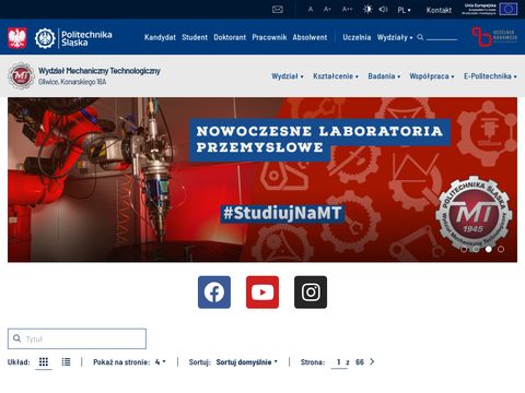 Mt.polsl.pl mechatronika studia - politechnika