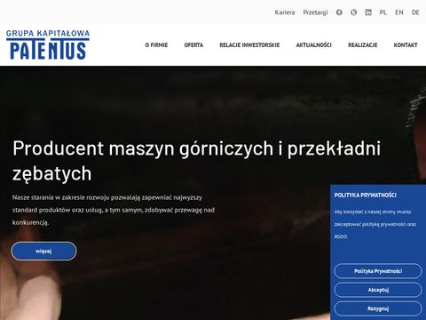 Patentus.eu maszyny górnicze producent