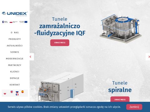 Unidex.pl - tunele fluidyzacyjne IQF
