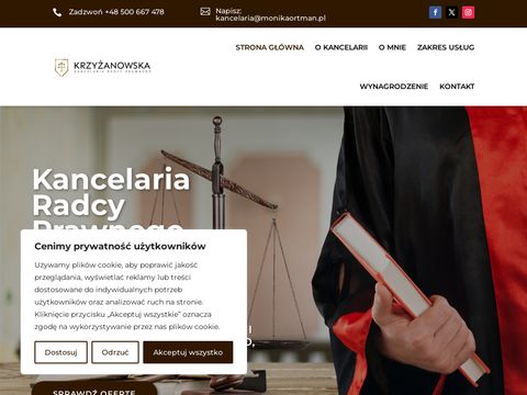 Monikaortman.com.pl kancelaria radcy prawnego