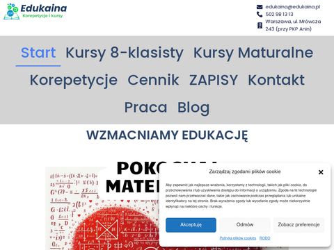 Edukaina.pl - korepetycje Warszawa Wawer