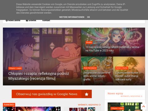 Animeholik.pl - aktualności anime