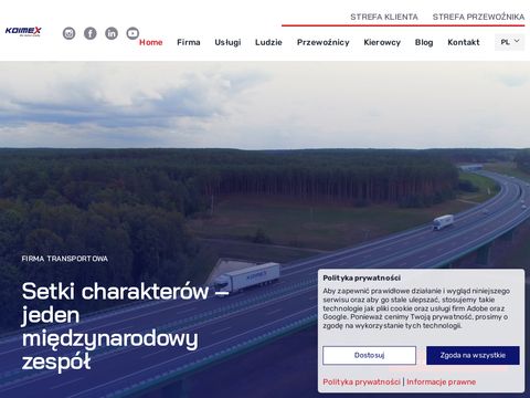Koimex.pl - firma transportowa