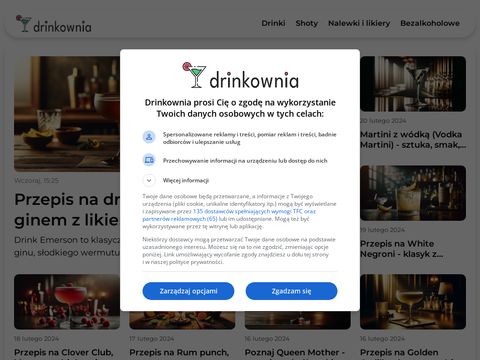 Drinkownia.pl - przepisy na drinki, shoty