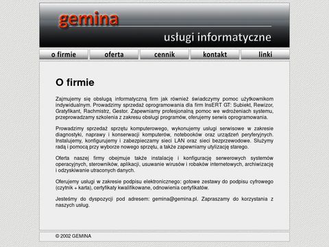 Gemina.pl serwis laptopów Wołomin