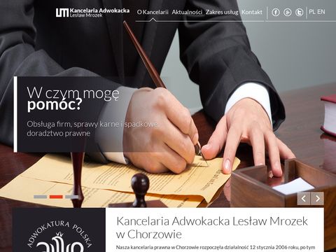 Adwokat-chorzow.com.pl Lesław Mrozek