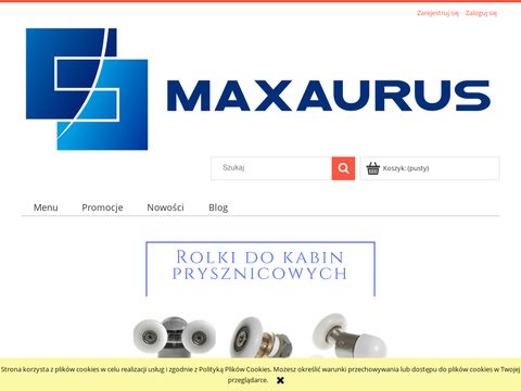 Maxaurus.pl rolki do kabin prysznicowych