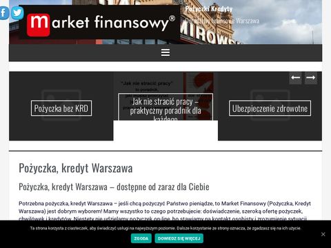 Marketfinanse.pl pożyczki kredyty ubezpieczenia