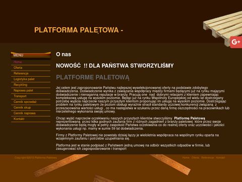 Platformapaletowa.pl euro palety używane